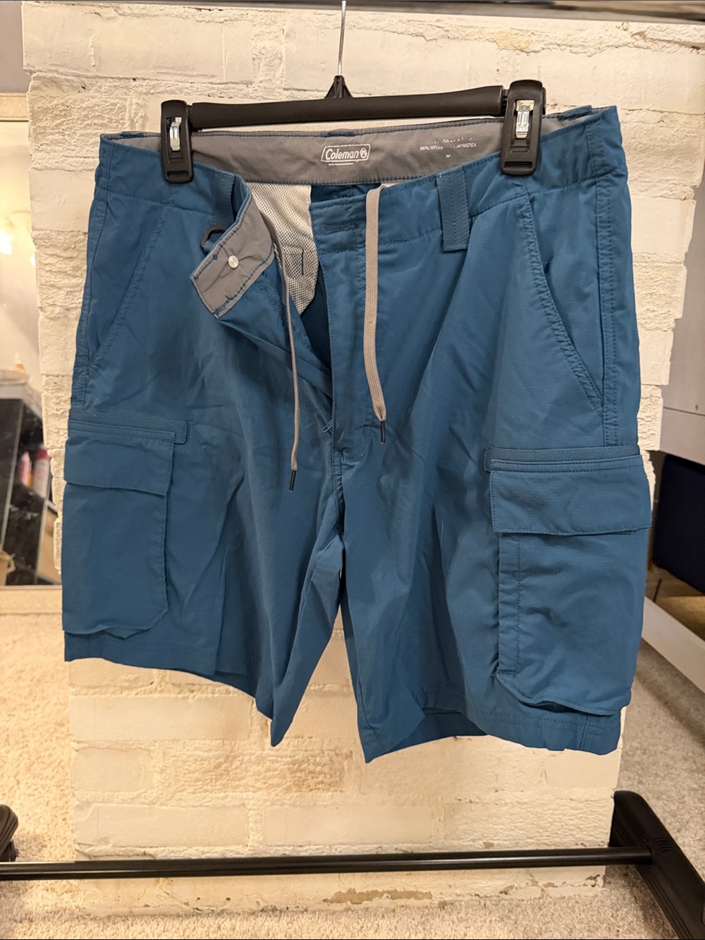 Coleman Teal Blue Men's Cargo Shorts